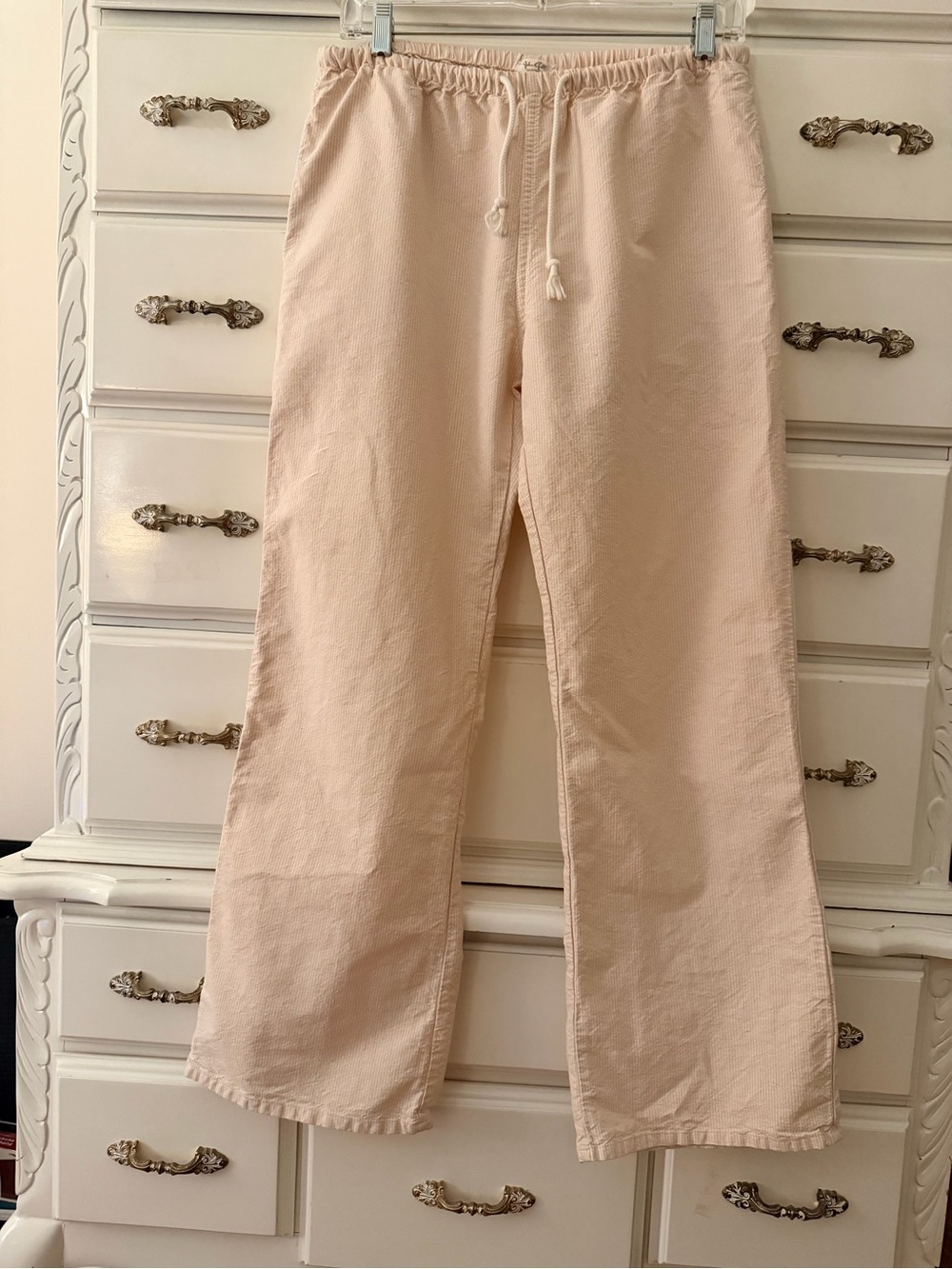Brandy Melville Pink/White Striped Lounge Pants - One Size - 100% Cotton
